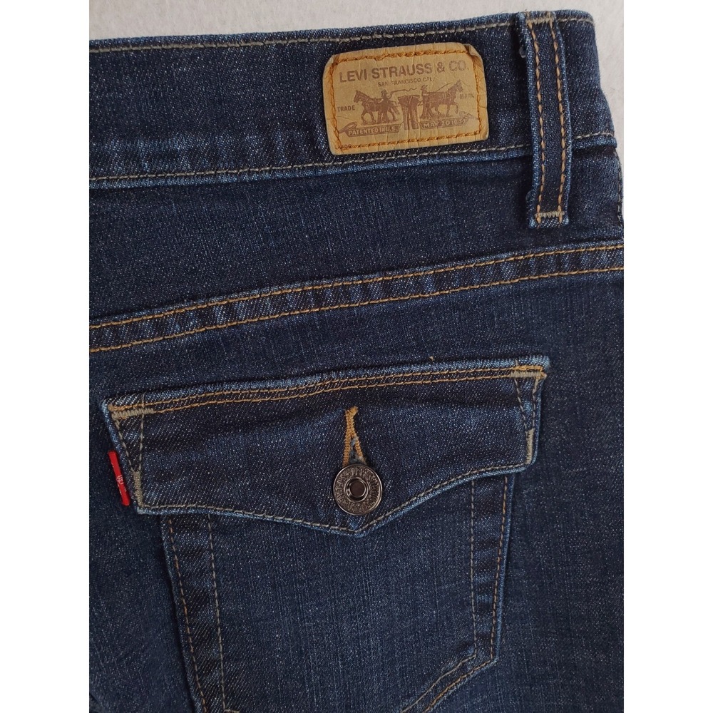 Levis 512 Jeans Womens 8 Short Perfectly Slimming Bootcut Flap Pocket Stretch - Picture 6 of 14